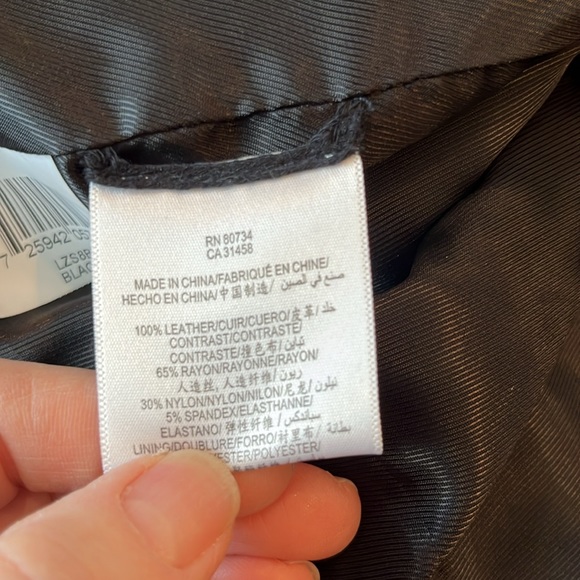 BCBGMaxAzria Black Leather Jacket.  Size Small - Picture 9 of 12